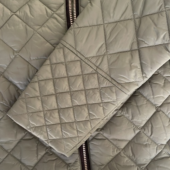 Barbour Grassmere Quilted Jacket Olive Green Sz 12 - Picture 7 of 10